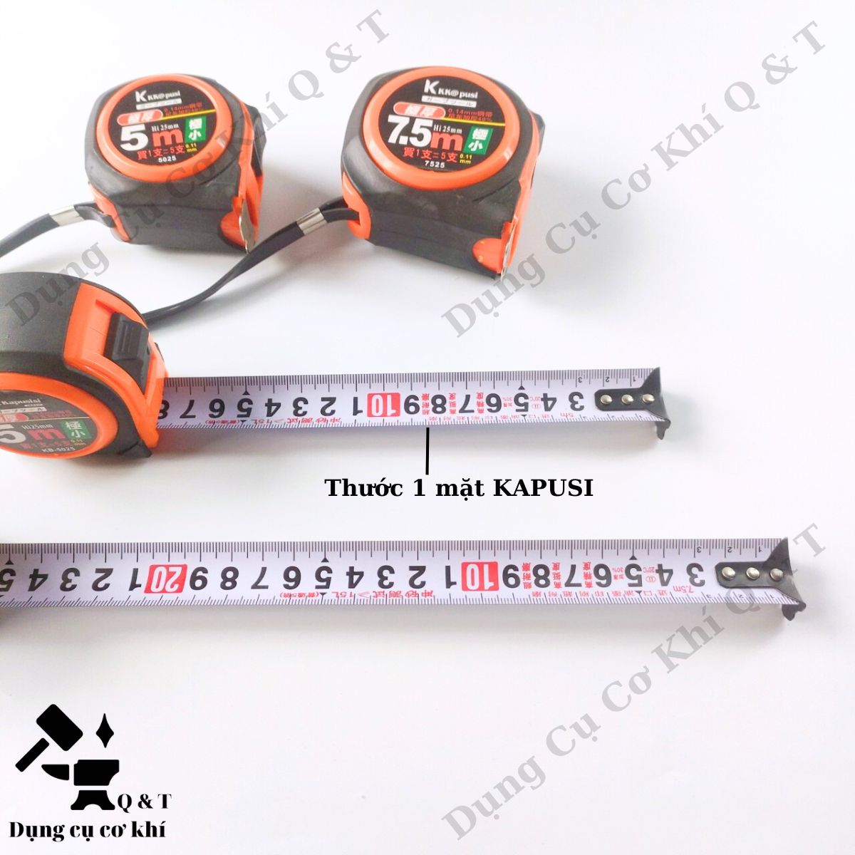 Thước kéo hệ mét , Thước lỗ ban phong thủy 2 mặt hãng KAPUSI 5m - 7,5m hàng đẹp, chắc chắn