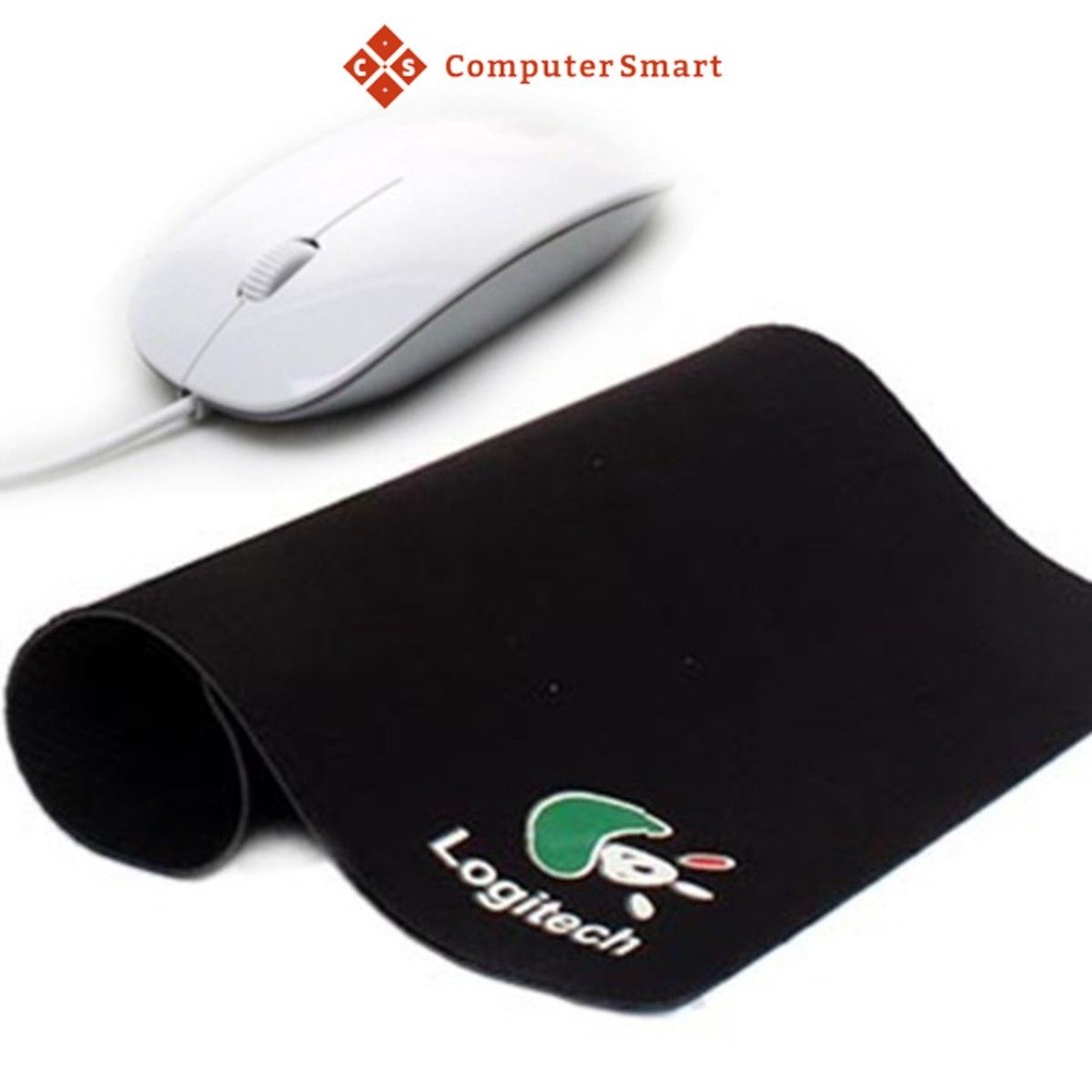 Lót chuột logitech siêu mịn êm ái 18x22x0,2cm