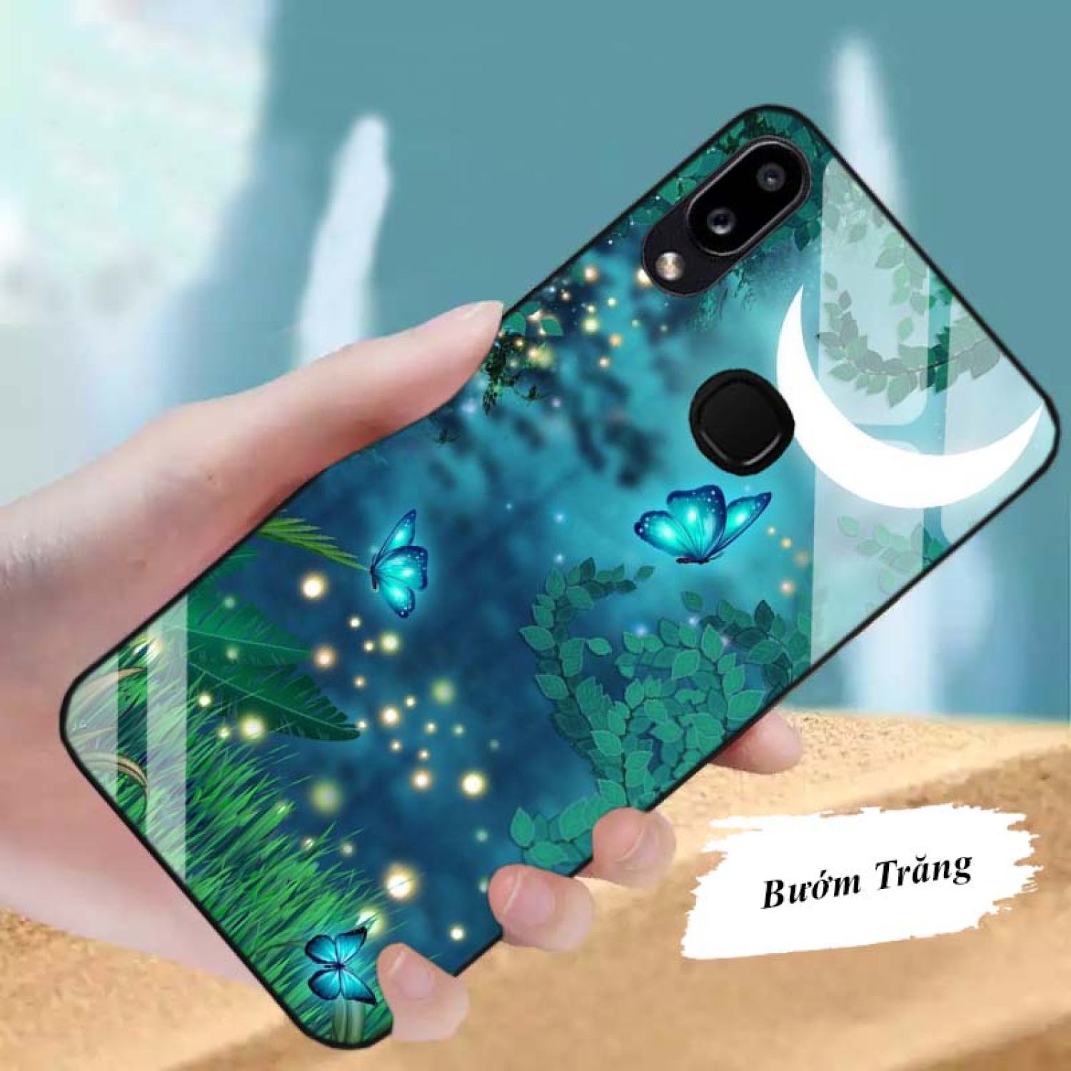 Ốp SAMSUNG A10, A10S, A20, A30, M20 Lưng Kính Cường Lực Cao Cấp Mới ƞhất