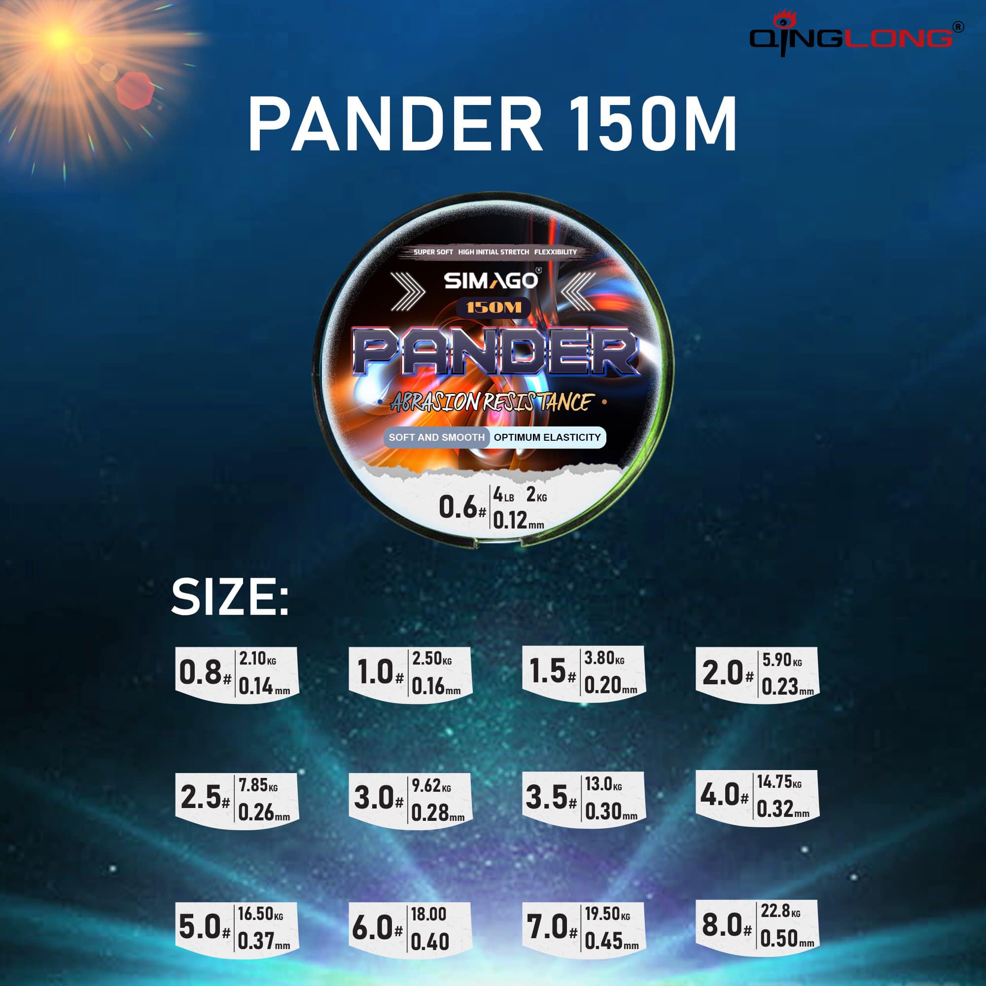 Cước pander 150m