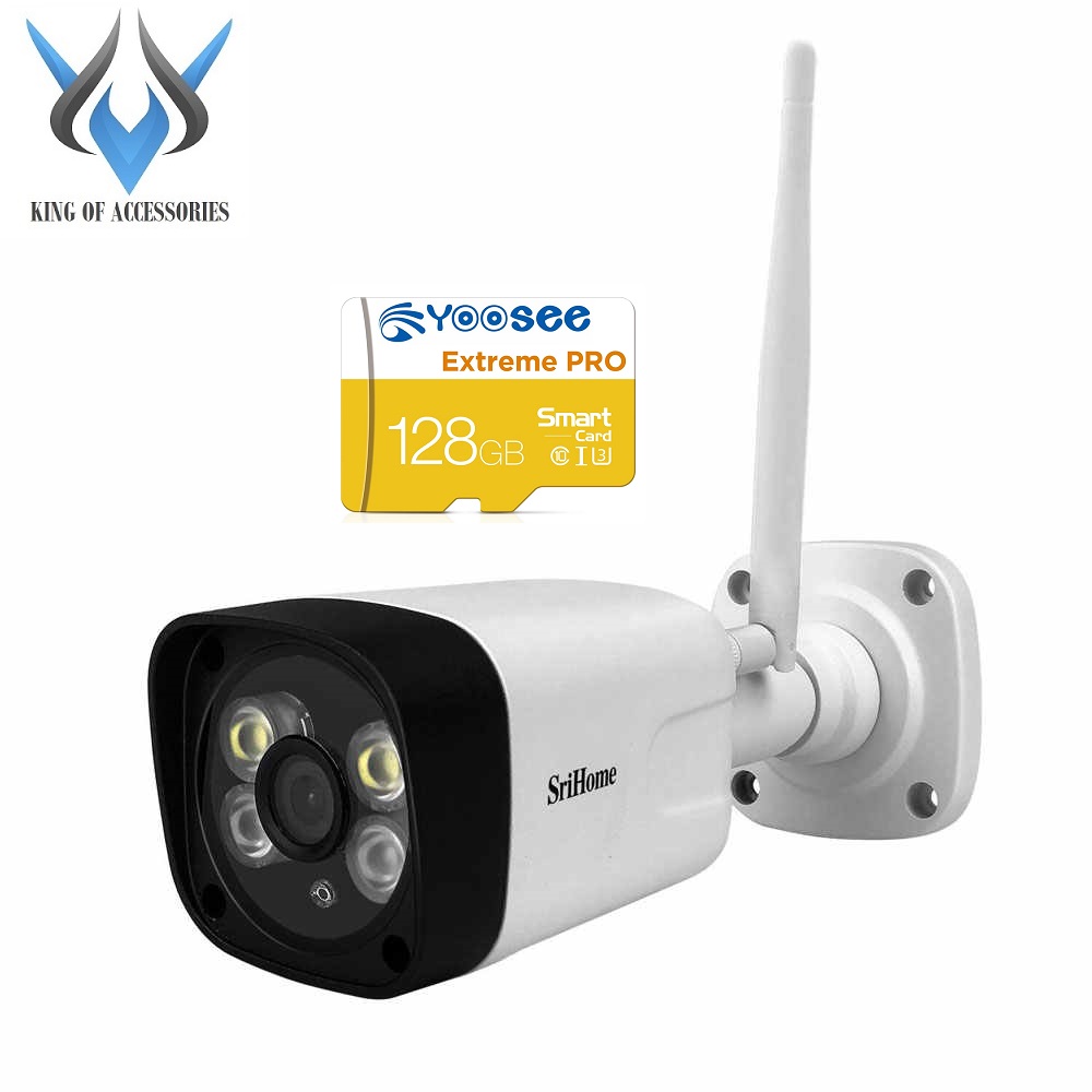 Camera IP Wifi ngoài trời SriHome SH035 3.0MP FullHD+ 1536P 1 Anten chống nước IP66 (Trắng) - 4 phân loại tùy chọn - Nhất Tín Computer