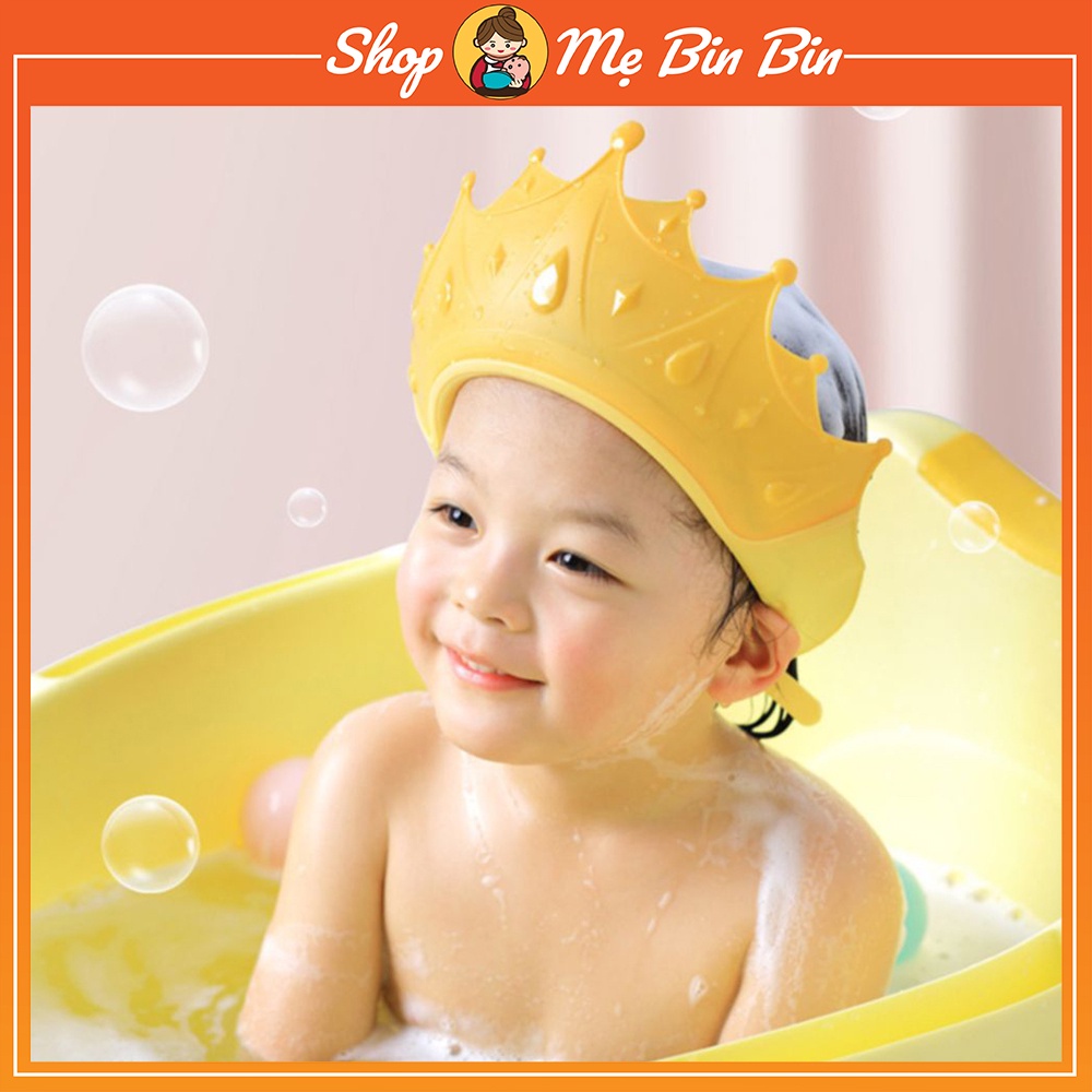 Mũ tắm cho bé – Mũ gội đầu cho bé giúp tránh nước bắn vào tai, mắt bé