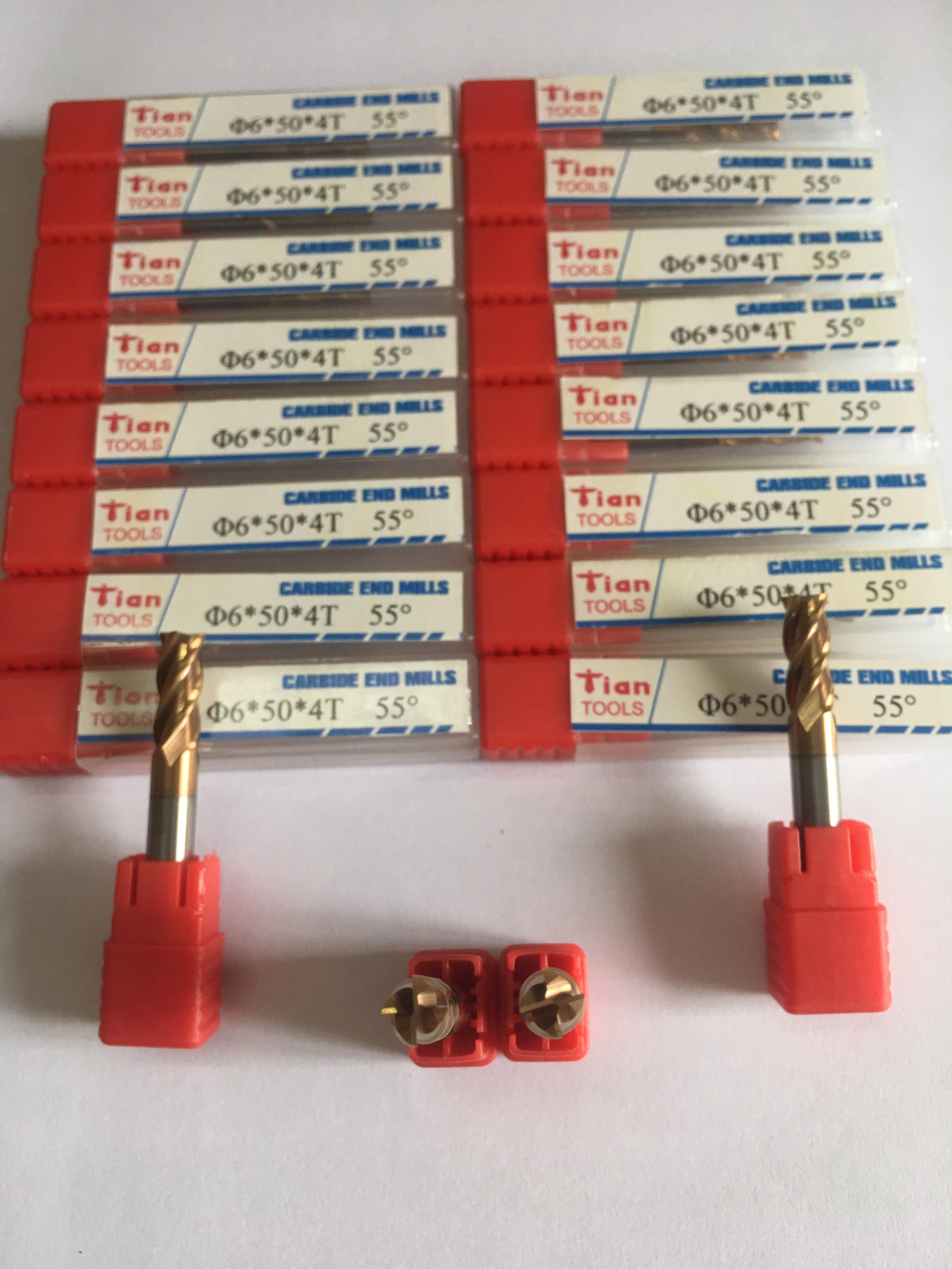 Dao phay thép D6 - 4 Me - Dài 50mm - Ứng Dụng: Gia Công Thép <55HRC/ Dao phay hợp kim (Solid Carbide)