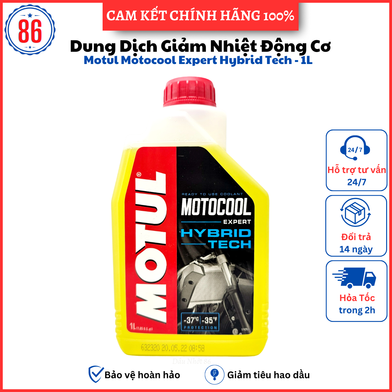Nước làm mát Motul Motocool Expert 1L-sản xuất tại pháp