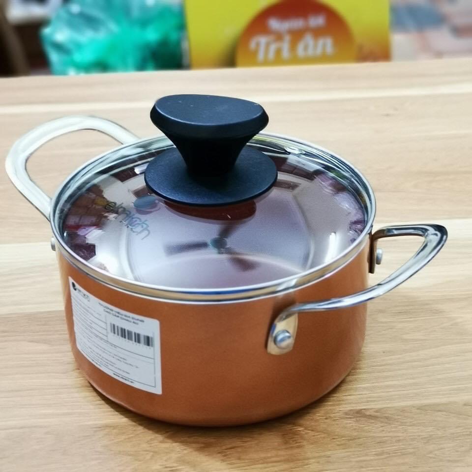 Nồi phủ sứ đáy từ Elmich Royal size 20cm