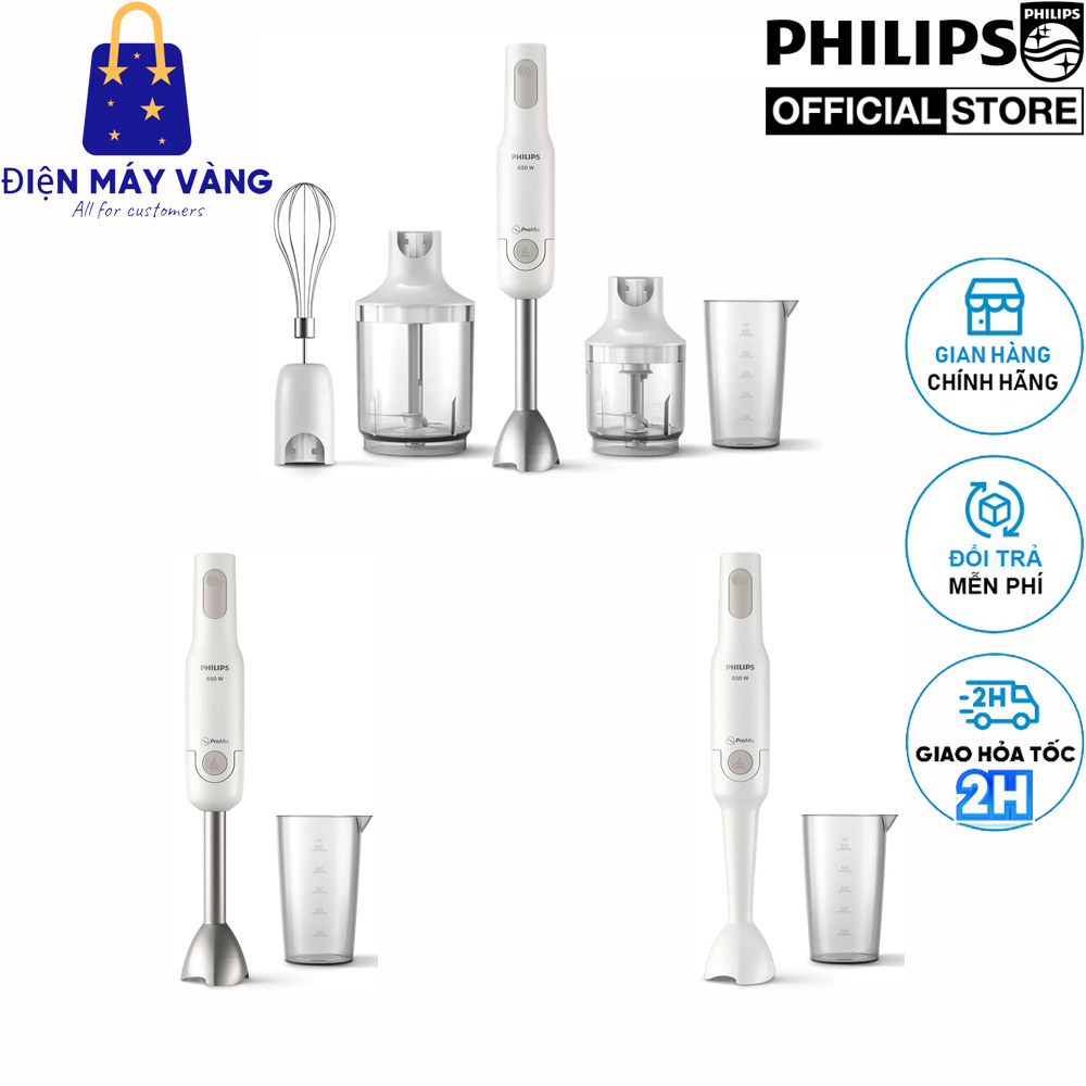 Máy xay cầm tay philips hr2531 hr2534 hr2537 - hàng chính hãng