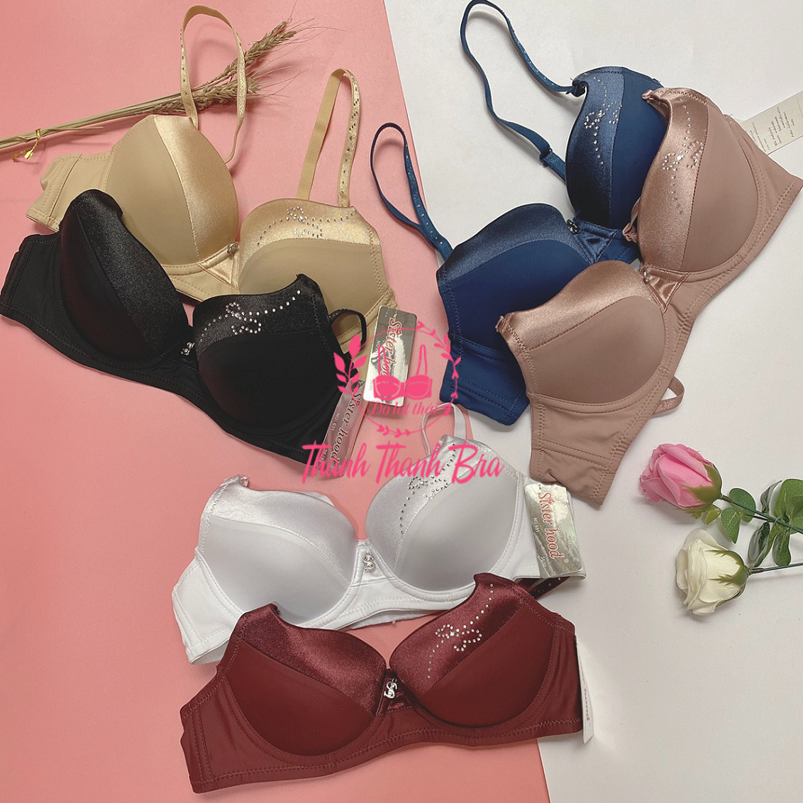 Áo lót nữ thái lan Siterhood  631 –quả trơn, mút mỏng, có gọng, form áo cup A