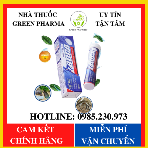 Viên sủi hỗ trợ giảm triệu chứng sưng, đau do viêm khớp BOCA 20 Viên- G1