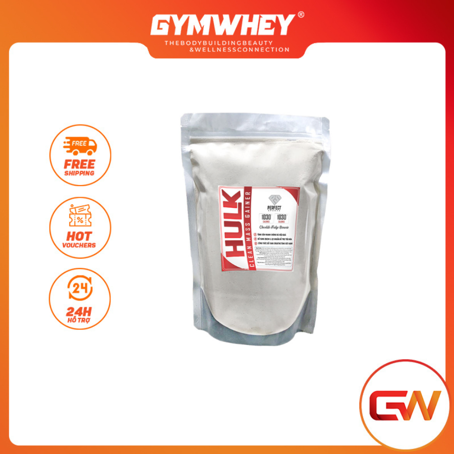 GW SAMPLE Hulk Clean Mass Gainer Túi Chiết 1Kg Sữa Dinh Dưỡng Tăng Cân Cho Người Gầy