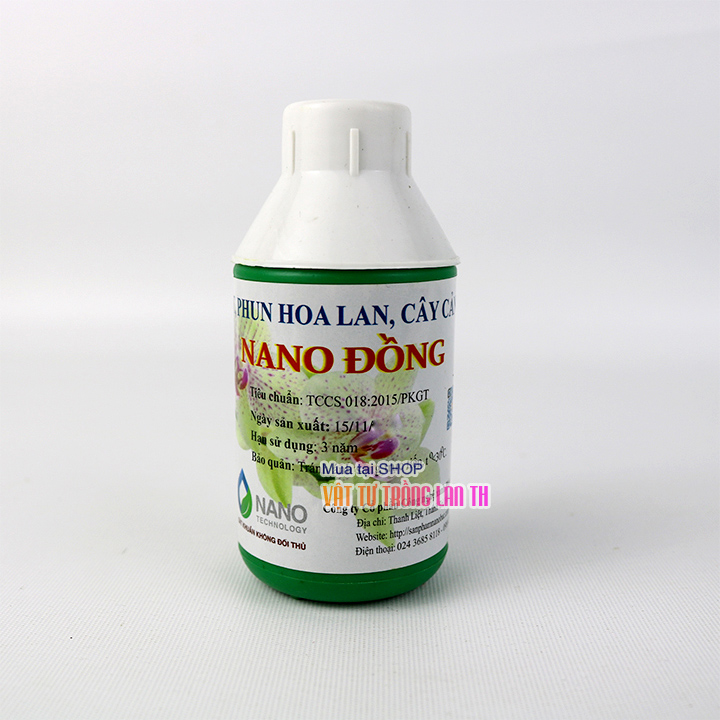 Trừ vi khuẩn, nấm mốc cho lan Nano Đồng – lọ 100ml