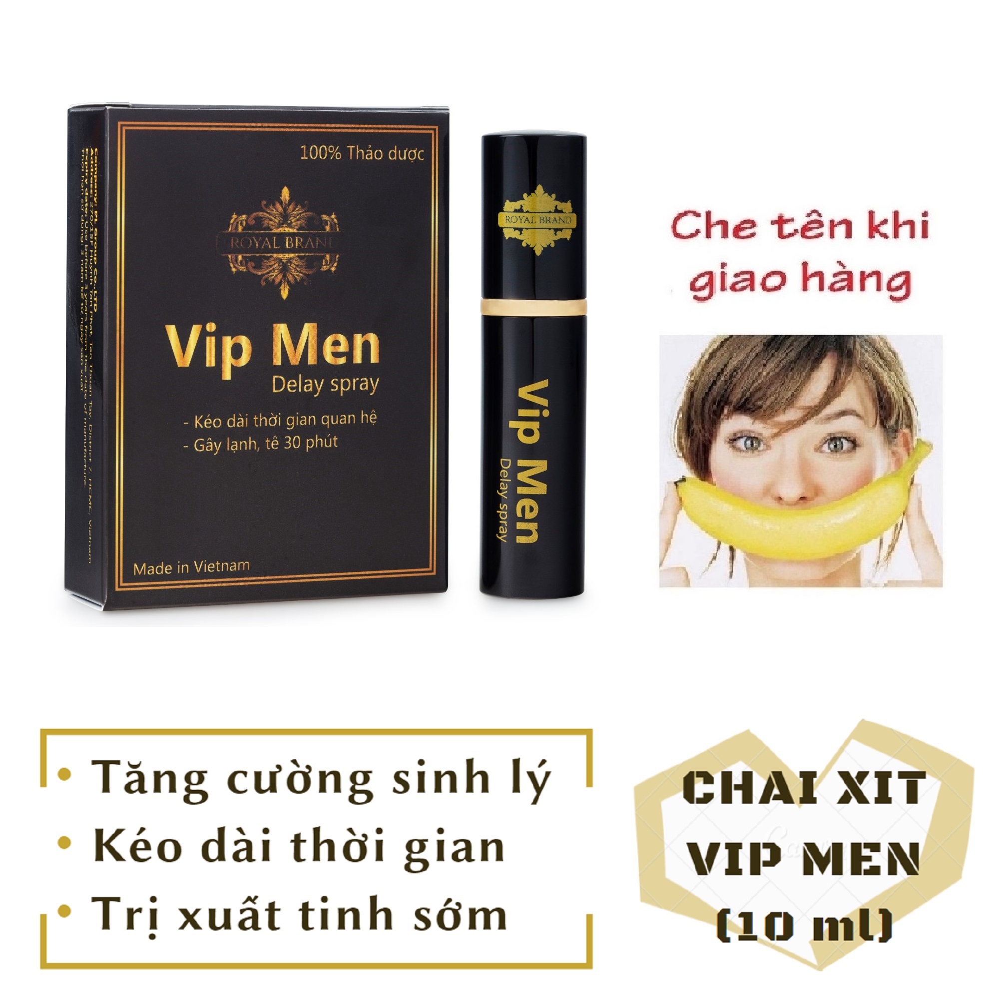 Chai xịt VIP_MEN cao cấp nam (chai 10 ml) - hàng chính hãng ( vipmen vipman vip man vip.men vip.man )