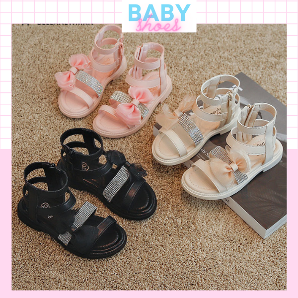dép cho bé gái ,sandal cho bé đính đá kiểu dáng hàng quốc mã 126