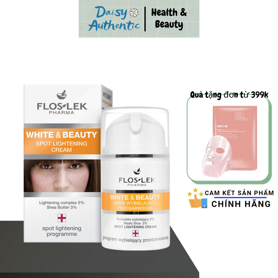Kem Dưỡng Trắng Da Floslek Spot lightening White And Beauty 50ml
