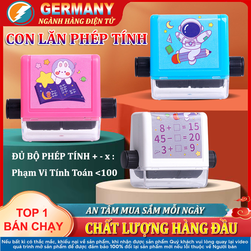 Con lăn phép tính cho bé, Máy in số kết hợp phép tính cộng và trừ, Con lăn bấm số dụng cụ học tập toán học cộng trừ phép tính cho bé giúp bé phát triển tư duy