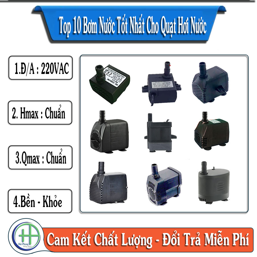 Bơm nước quạt điều hòa quạt hơi nước 5w 8w 13w 16w 18w 25w loại tốt