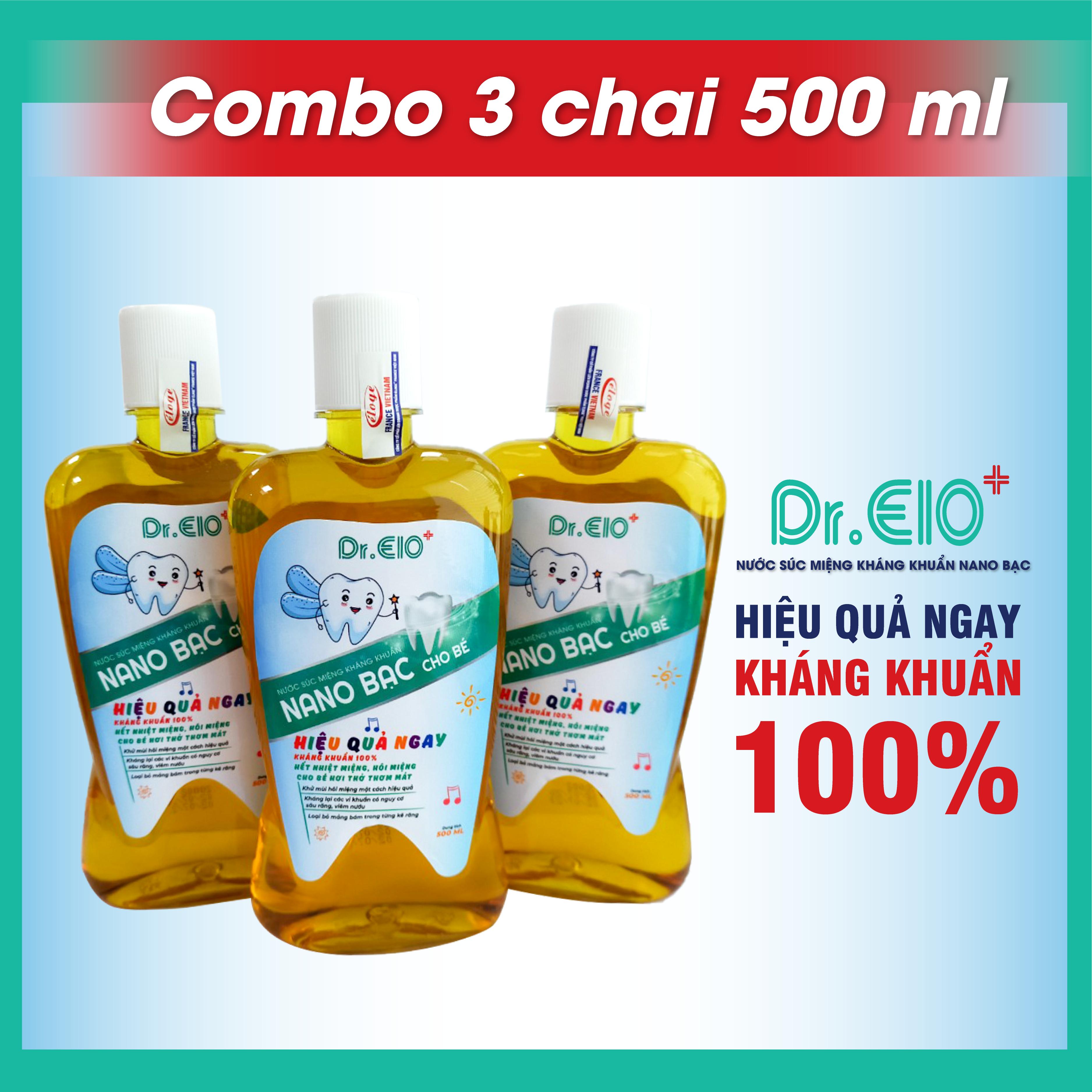 - nước súc miệng kháng khuẩn nano bạc cho bé dr.elo