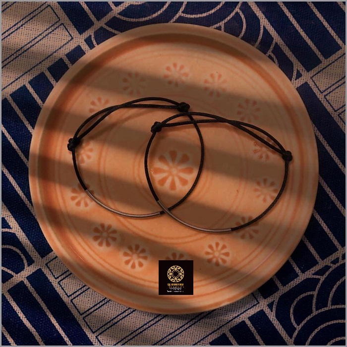 Vòng tay đôi tình yêu, vòng tay cặp đôi, vòng tay chỉ gắn kết yêu thương, vòng tay charm bạc925