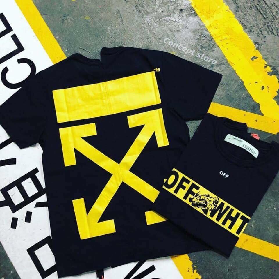 [HCM]Áo phông Off-White Moto - Áo off white mũi tên vàng - oversize offwhite temperature moto vàng - tee off white galaxy - tee off-white moto - áo mũi tên