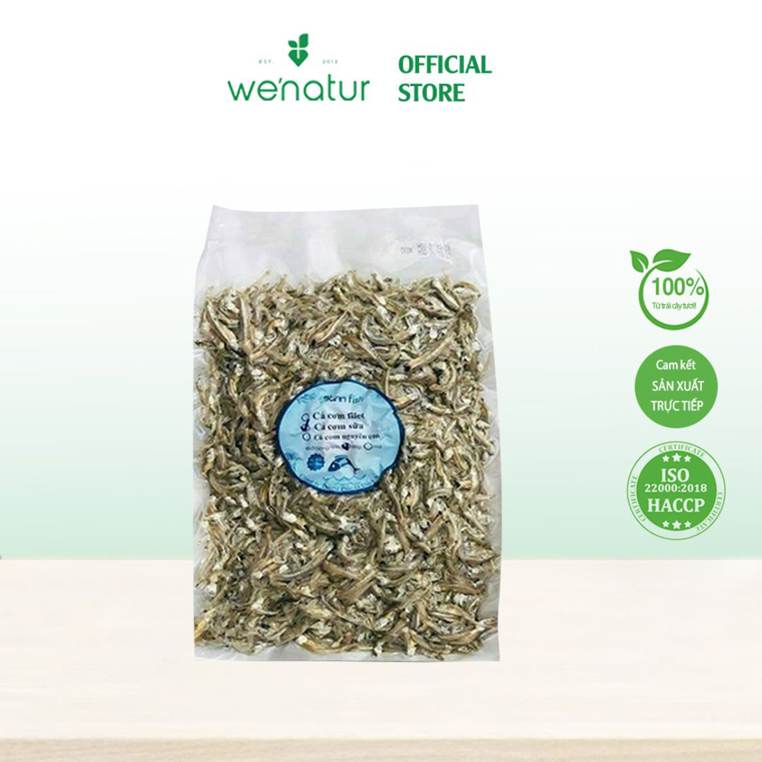 Khô cá cơm sữa xuất khẩu we'natur 500g