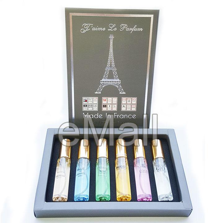 Set 6 chai nước Hoa Pháp mini nam nữ Jame Le Pafum dạng lăn