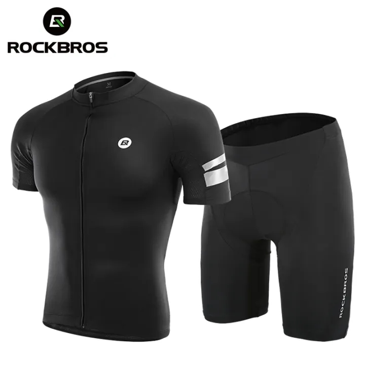 ROCKBROS Bộ Quần Áo Đạp Xe Áo Thun & Quần Đùi Nam Nữ, Quần Áo Đạp Xe Thoáng Khí Xe Đạp Đường Trường MTB Xe Đạp Thiết Bị