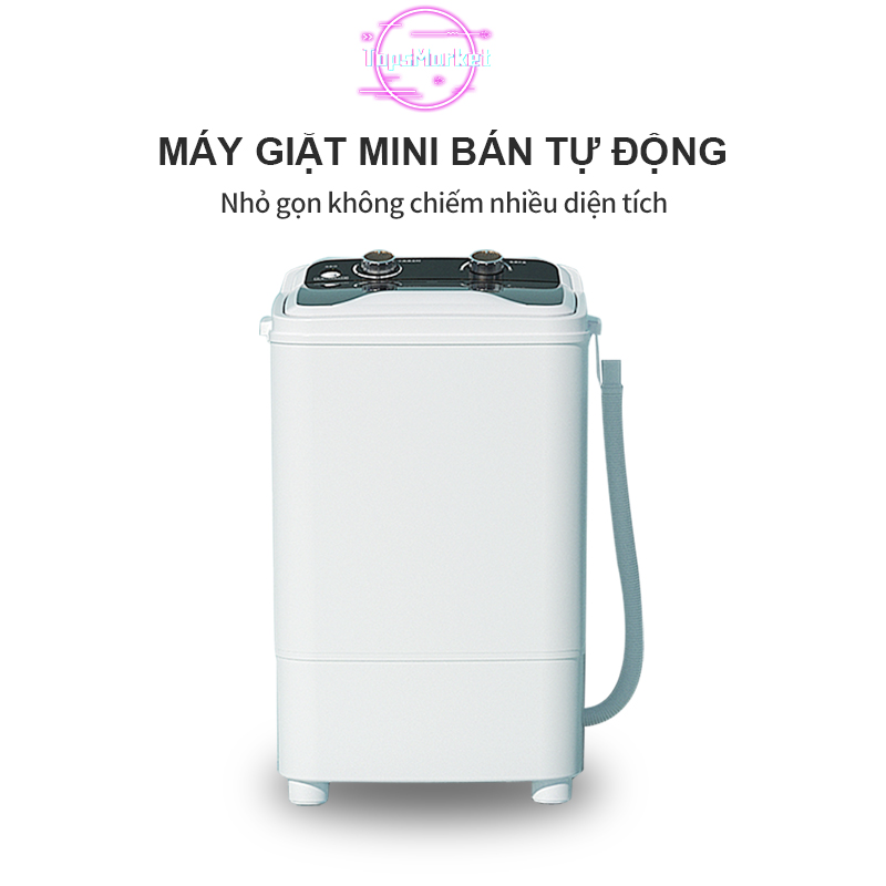 Máy giặt mini bán tự động, máy giặt 7kg tiện lợi, dành cho cá nhân, lỗi đổi trong 7 ngày,gia đình nhỏ, Làm sạch bằng ánh sáng xanh/ Mâm giặt phỏng sinh học,Dung tích lớn,Giặt ba chiều,báo hành 12 tháng