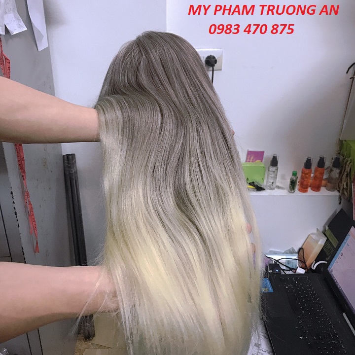 Đầu manocanh học làm tóc Chịu nhiệt độ cao tóc dài 60cm