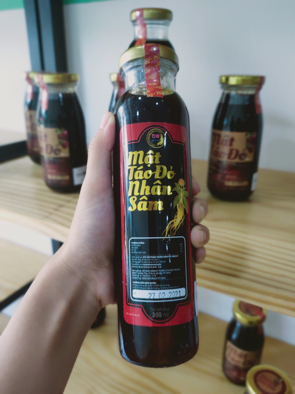 Mật táo đỏ nhân sâm_sâm hàn quốc 6 năm tuổi