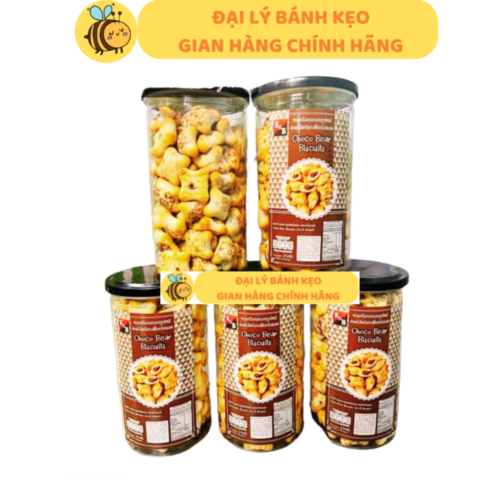 RẺ VÔ ĐỐI-Bánh gấu nhân socola tan chảyThái Lan 250g thơm ngon