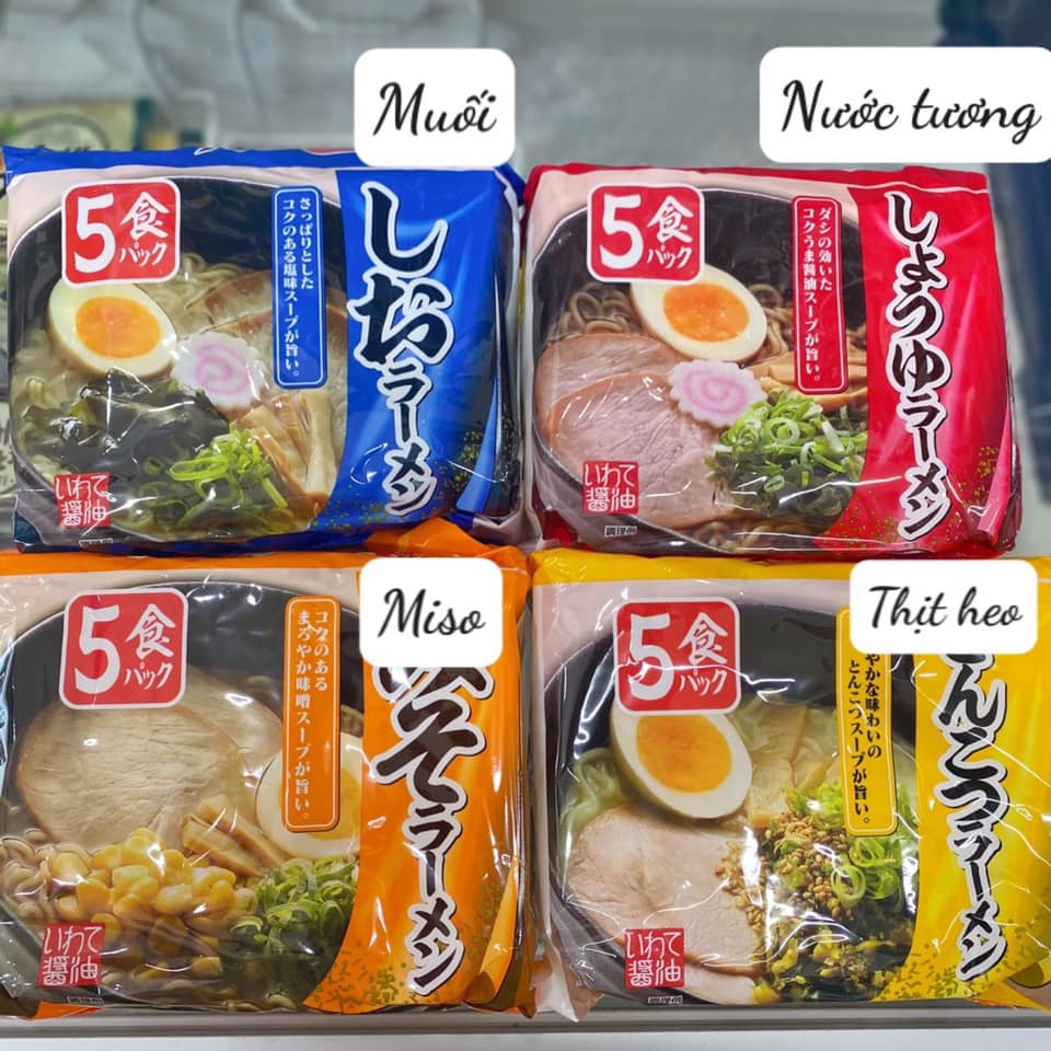 Mì Ramen Nhật Bản túi 5 gói nhỏ