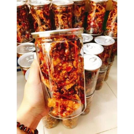 Mực rim sa tế hủ pet 300g
