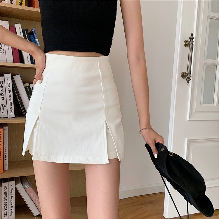 Chân váy nữ Unisex form dáng ôm xẻ tà hai bên phong cách năng động