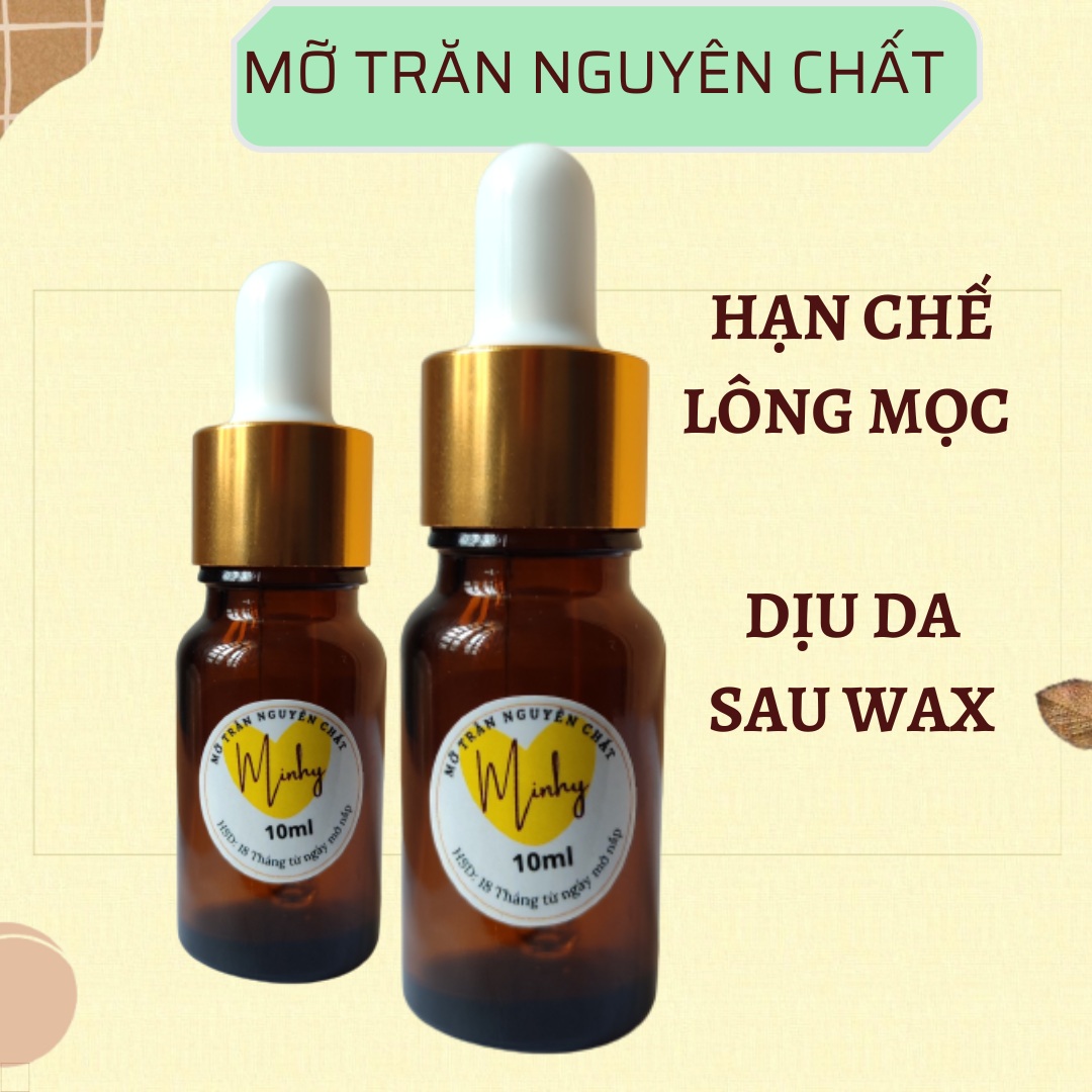Mỡ trăn triệt lông nguyên chất MINHY , mỡ trăn gia nhiệt, dịu vết bỏng , mỡ trăng, mỡ chăn