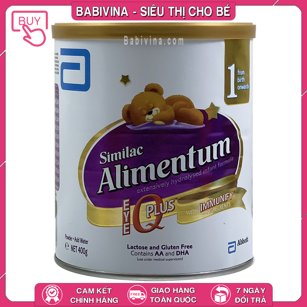 [CHÍNH HÃNG] Sữa Similac Alimentum 400g | Cho Trẻ Từ 0-12 Tháng, Bất Dung Nạp, Dị Ứng Đạm Sữa Bò | Abbott Việt Nam | Giá Tốt Nhất, Date Mới Nhất