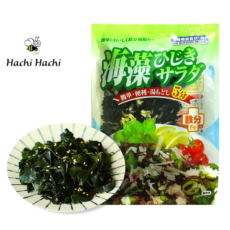 Rong biển hỗn hợp Wakame Hijiki trộn Salad, nấu canh 65g