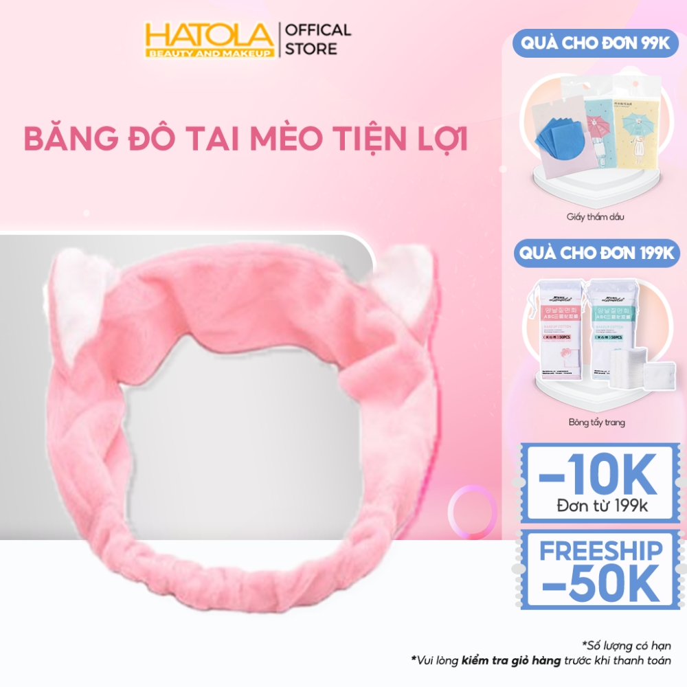 Băng đô turban tai mèo dễ thương, Bờm tóc rửa mặt thiết kế xinh xắn nhẹ nhàng siêu xinh cô nàng nào cũng nên có BANG-DO