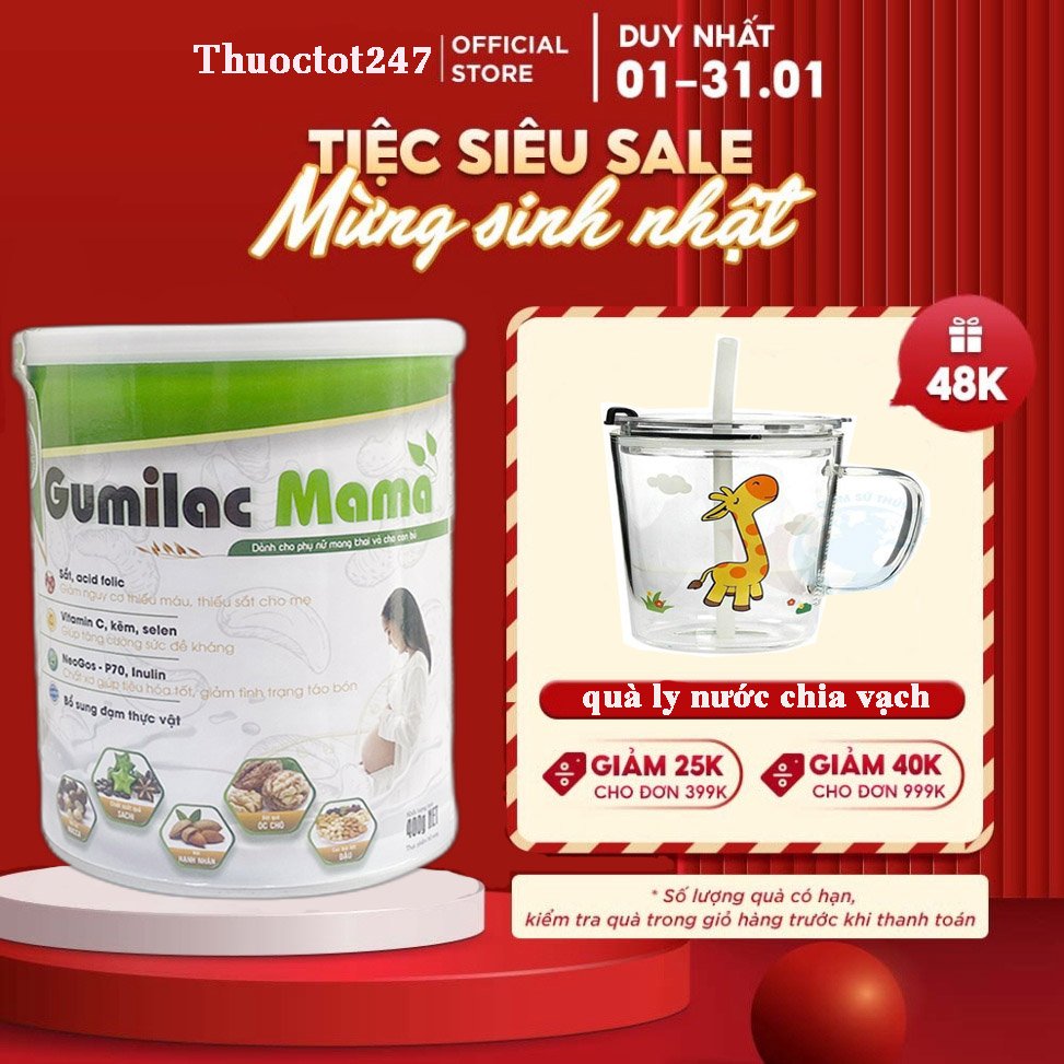 Sữa hạt gumilac mama 650g chính hãng