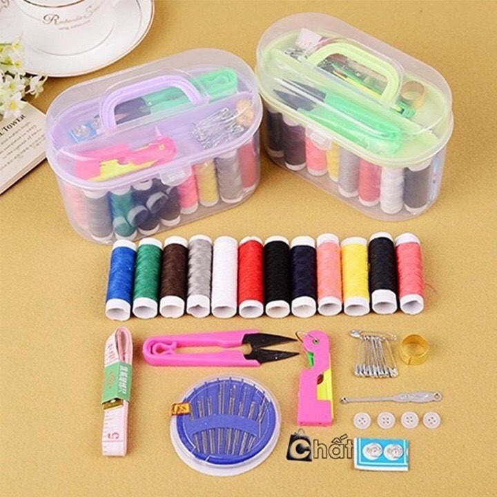 Hộp Kim Chỉ 55 Chi Tiết Hộp To Hàng Loại 1 Phụ Kiện May Vá