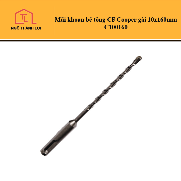 Mũi khoan bê tông cfcooper chuôi gài 10x160mm c100160