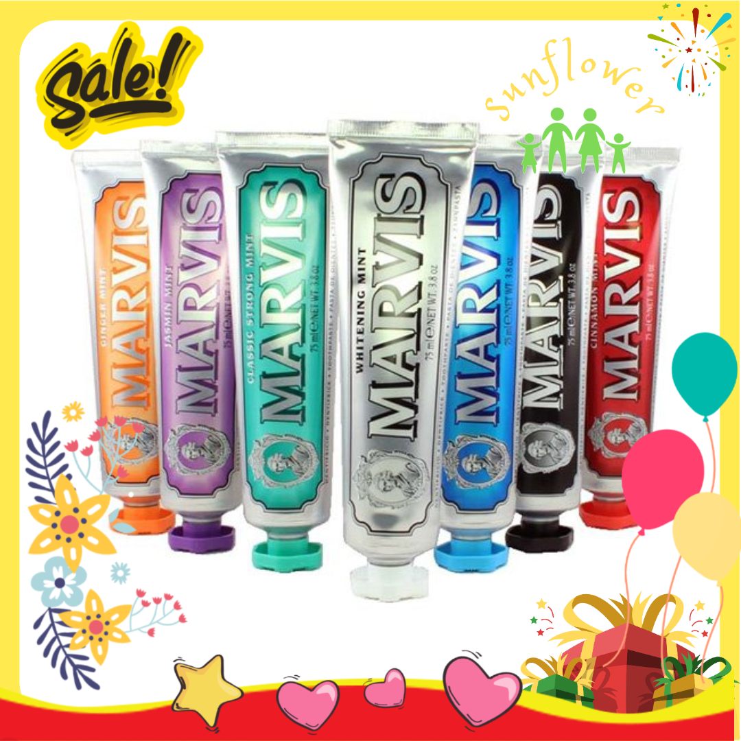 Kem Đánh Răng Marvis Whitening Mint 85ml màu trắng