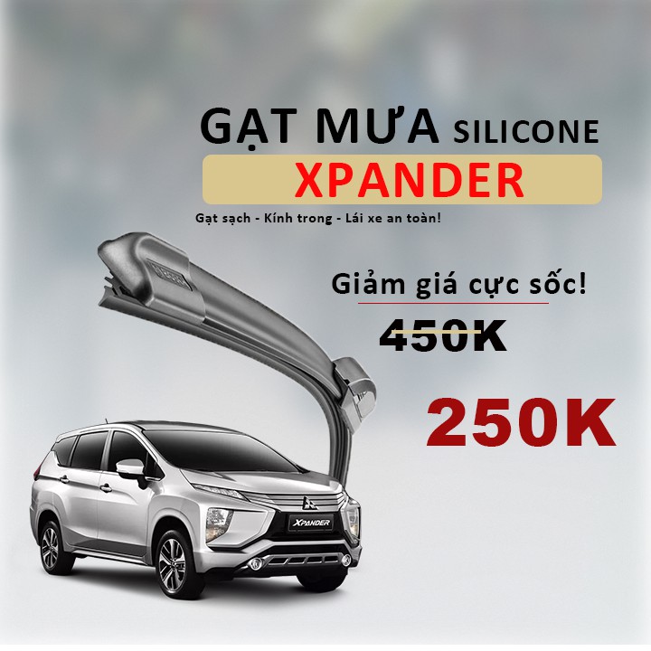 Gạt mưa cho xe xpander - gạt mưa lưỡi silicon siêu sạch gm71
