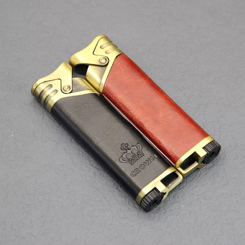 Hộp quẹt  bọc da nhiều hoạ tiết  - bật lửa gas - bật lửa hộp quẹt giá rẻ -bat lua - hop quet - bật l