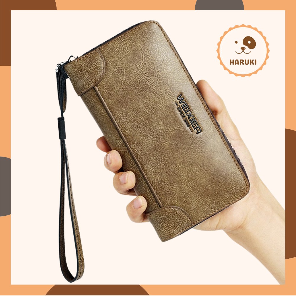 Ví dài nam ví da nam weixier chống thấm nước nhiều ngăn tiện dụng cao cấp - haruki shop