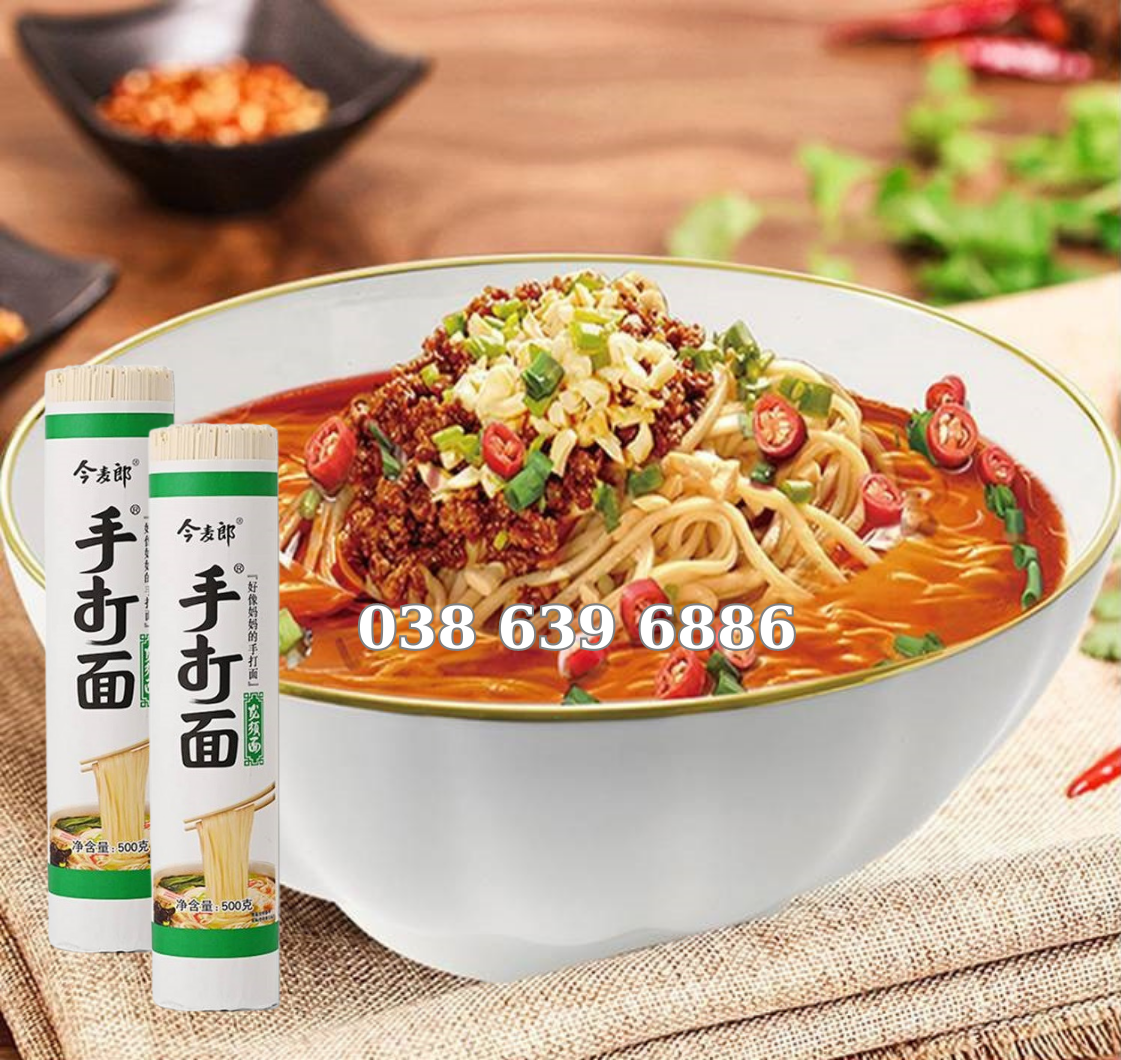 Mì sợi jinmailang mì sợi tròn nhỏ 500gr