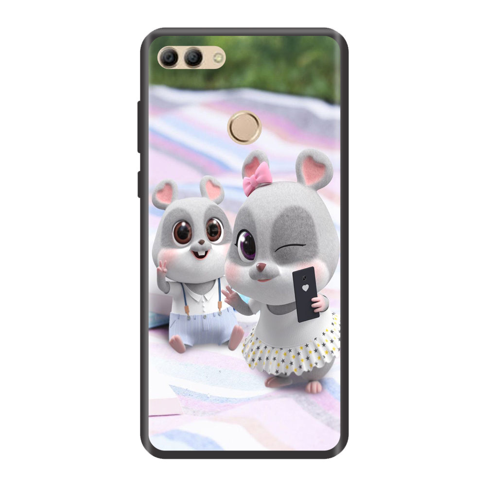 [HCM]Ốp lưng TPU viền dẻo cho điện thoại Huawei Gr5 /Gr5 2017 /Gr5 Mini /Nova 2i /Nova 3i /Nova 3e / Y6 Prime / Y7 Pro 2018 Hình Đôi Chuột Tự Sướng