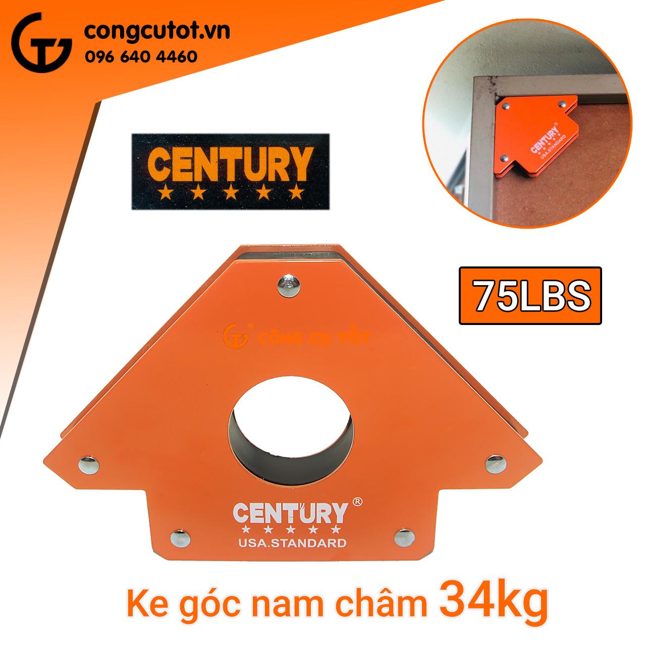 Ke góc nam châm 75LBS Century lực hút 33kg
