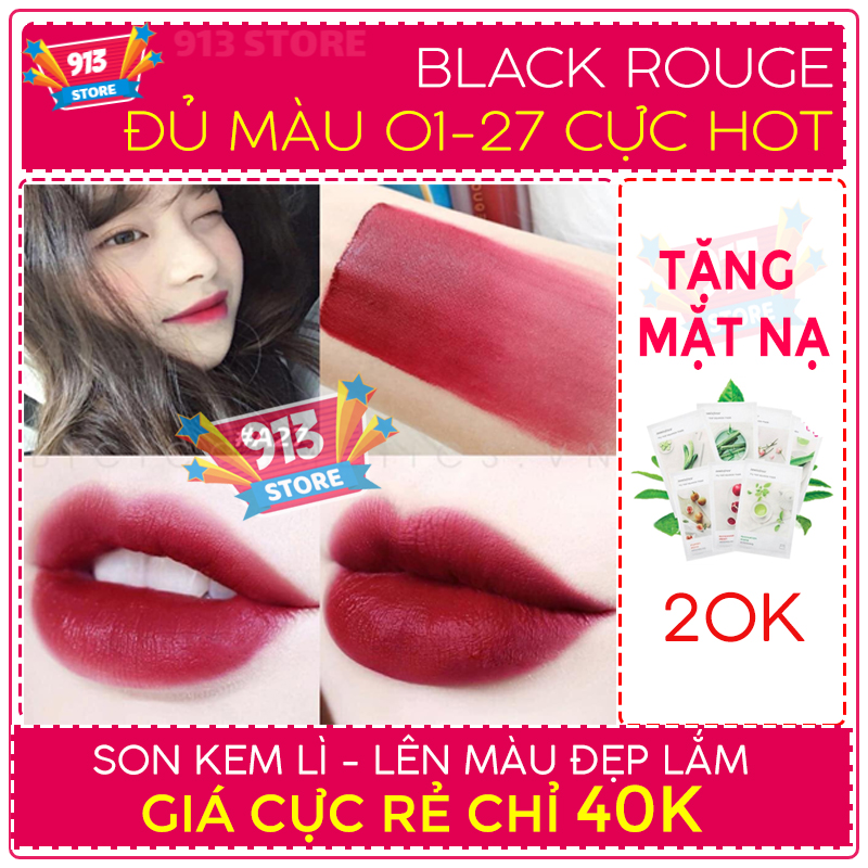 Son kem blackrouge A6,A06,A12,A04,A01,A11,A15,A17,A21,A22,A23,A26,A27 - Bảng màu, review son Blackrouge, Black rouge , Blackground - Son lỏng black rouge - Son nước Blackrouge - son rẻ, son môi đẹp - Son môi hàn quốc