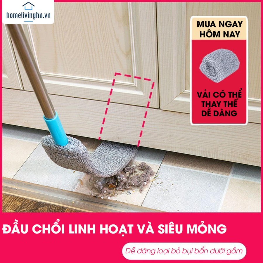 Chổi quét, cây lau trần nhà, mạng nhện, gầm giường, gầm tủ, sofa khe hẹp  có thể kéo dài, dùng trên ô tô
