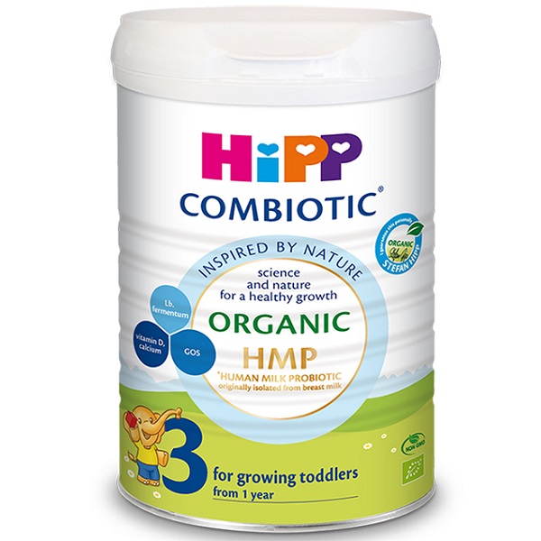 Sữa Bột Công Thức Hipp 3 OGANIC COMBIOTIC Loại 800g- Dành cho trẻ từ 1