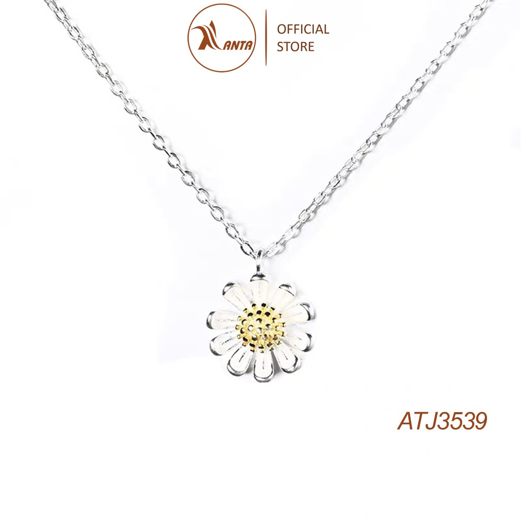 Dây chuyền bạc 925 hình hoa cúc xinh xắn anta jewelry atj3047